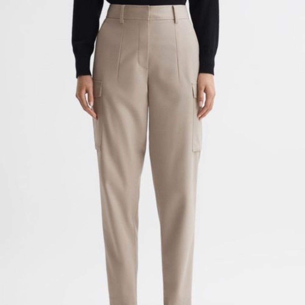 BUNDLE of 2 REISS Cargo Wool Blend Pants size 6P and 6